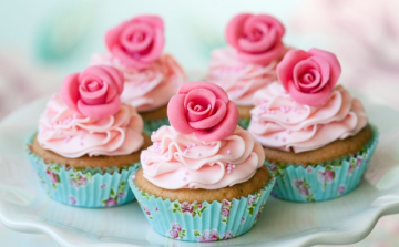 Rózsás muffin recept