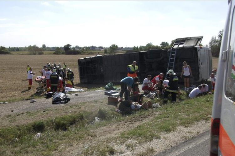 A győri női kosárlabdacsapat buszbalesete Kapuvárnál
